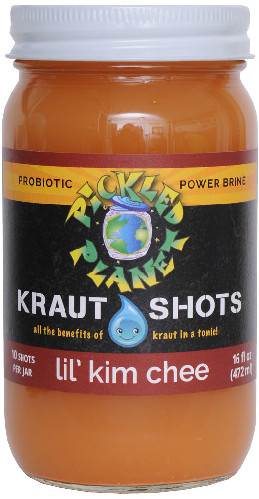 Lil Kim Chee Organic Kraut Shots, Raw - 16 oz