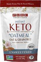 Load image into Gallery viewer, Instant Keto Oatmeal, Unsweetened (2 Net Carbs/Serving)