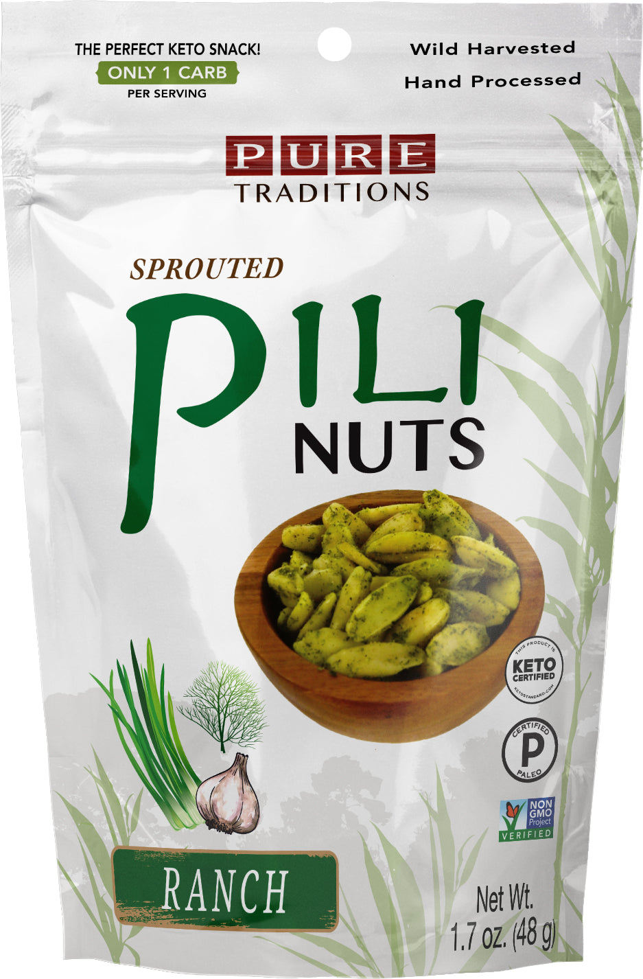 Sprouted Pili Nuts, Ranch