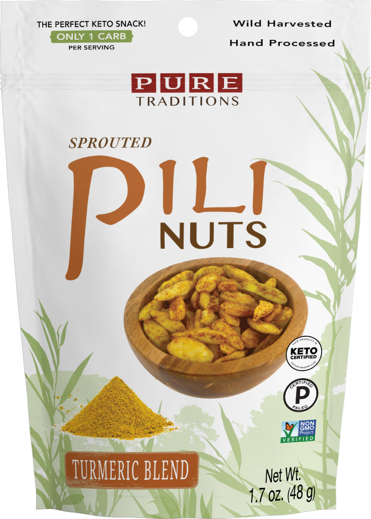 Sprouted Pili Nuts, Turmeric Blend – PureTraditions