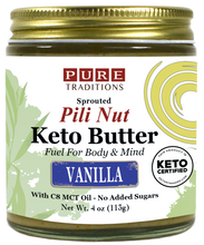 Load image into Gallery viewer, Pili Nut Keto Butter, Vanilla, 4 Oz
