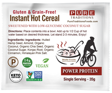 Load image into Gallery viewer, Instant Keto Oatmeal, Power Protein (13g Protein per serving)
