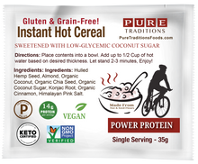 Load image into Gallery viewer, Instant Keto Oatmeal, Power Protein (13g Protein per serving)