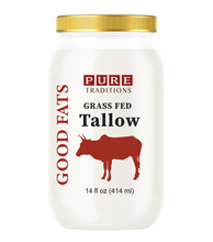 Load image into Gallery viewer, Grass Fed &amp;  Finished Beef Tallow, 14 oz
