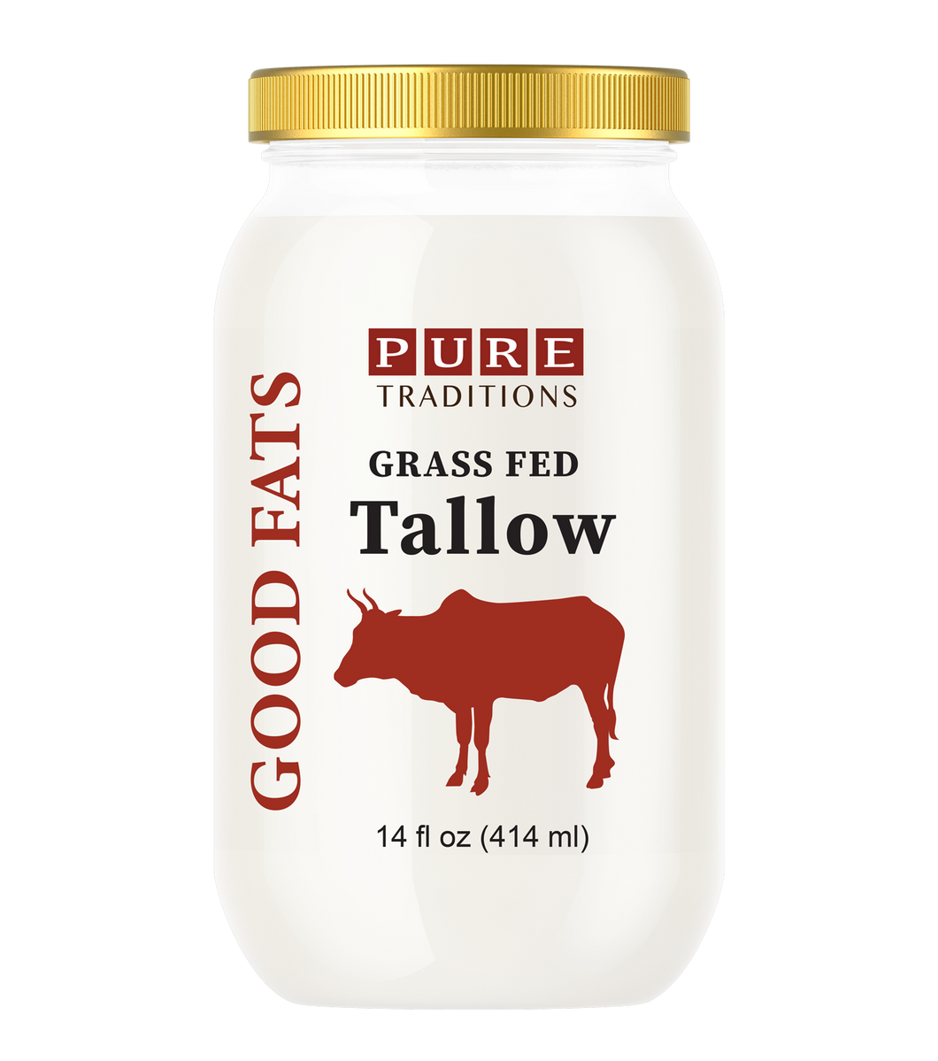 Grass Fed &  Finished Beef Tallow, 14 oz