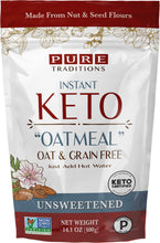 Load image into Gallery viewer, Instant Keto Oatmeal, Unsweetened (2 Net Carbs/Serving)
