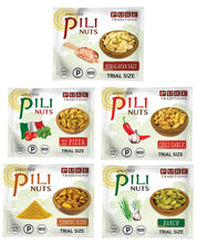 Load image into Gallery viewer, Sprouted Pili Nuts, Trial Size, 5 Flavor Savory Variety Pack
