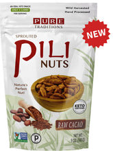 Load image into Gallery viewer, Sprouted Pili Nuts, Raw Cacao
