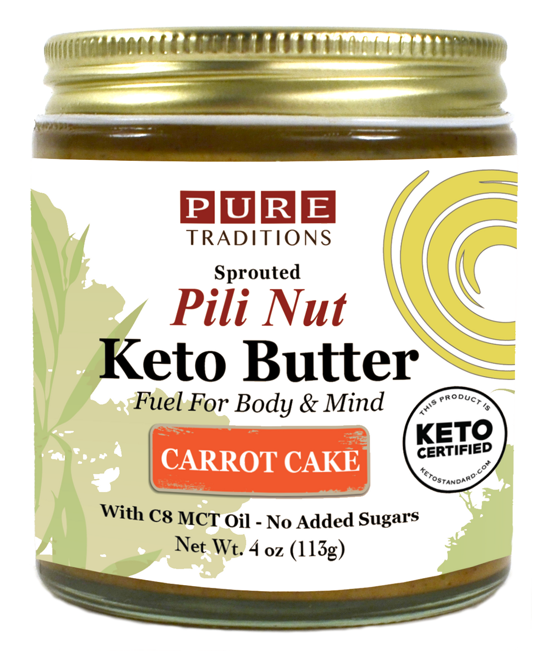 Pili Nut Keto Butter, Carrot Cake, 4 Oz