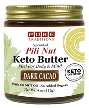 Load image into Gallery viewer, Pili Nut Keto Butter, Cacao, 4 Oz
