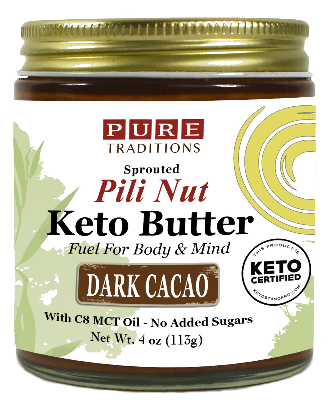 Pili Nut Keto Butter, Cacao, 4 Oz